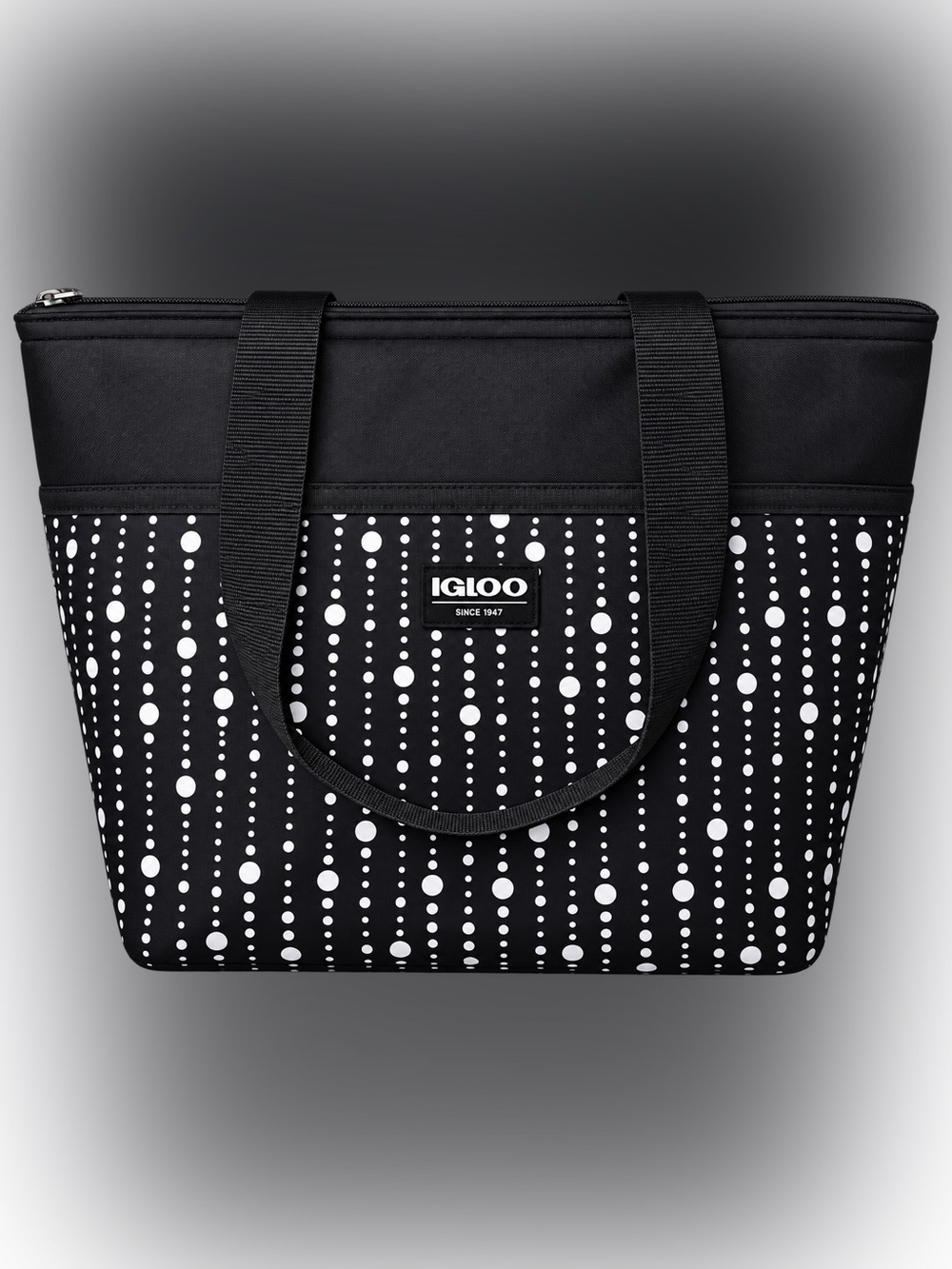 Igloo Black & White Polka Dot Tote